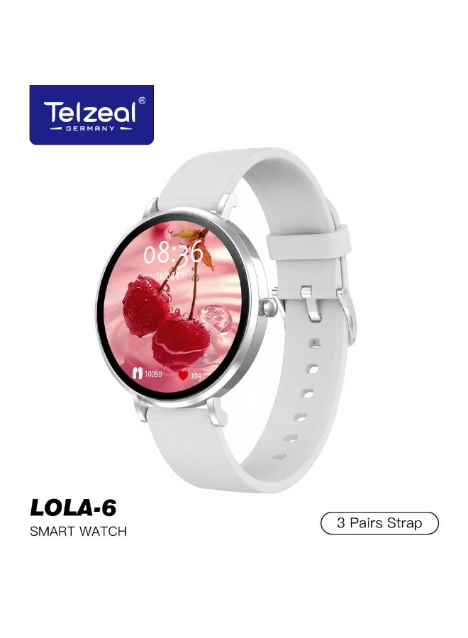 Telzeal LOLA-6 Women's Smart Watch with 3 Interchangeable…