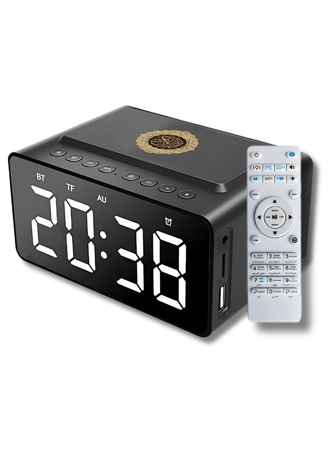 Smart Quran Speaker with LED Digital Clock Portable…