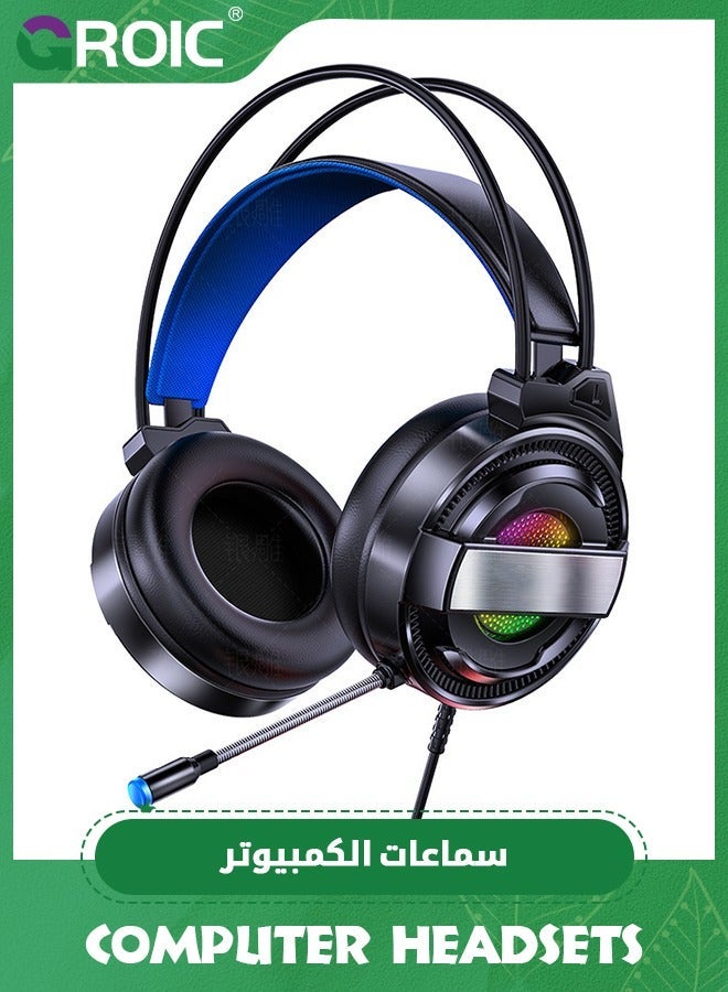 Gaming Headset, Noise Cancelling Wired 3.5mm and…