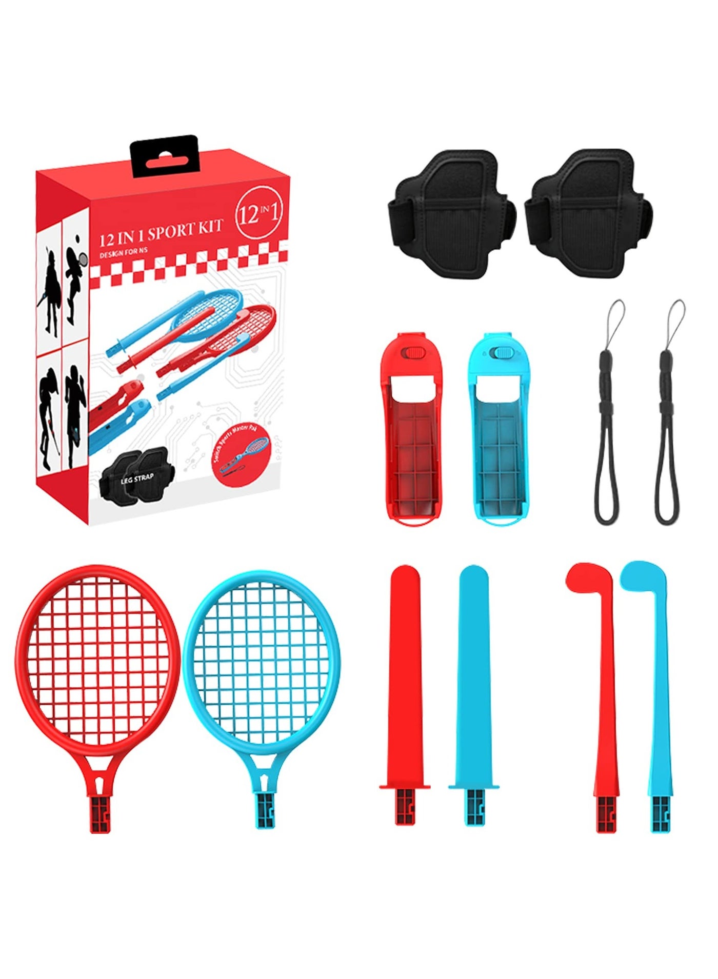 12-in-1 Nintendo Switch Sports Accessories Bundle…