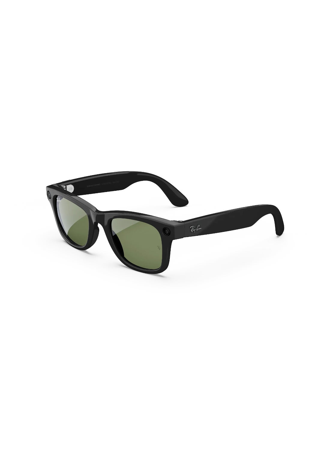 Compare RAYBAN Wayfarer Gen 1 Shiny Black Frame Green Lens Large High Bridge Green Shiny Black at KSA Price