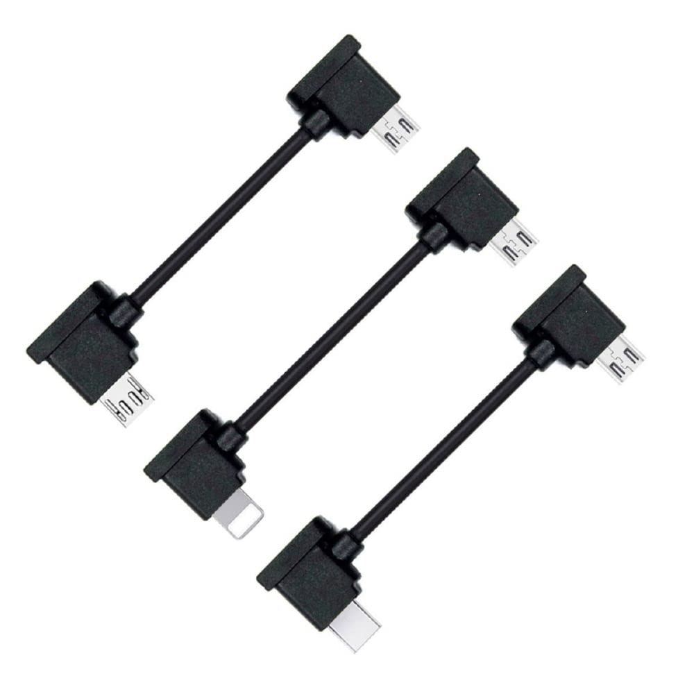 Compare cablecc 3pcsSet Remote Controller Data Cable TypeC & Micro & to Micro USB for Mavic Pro Platinum Mavic Park RC Accessories at KSA Price