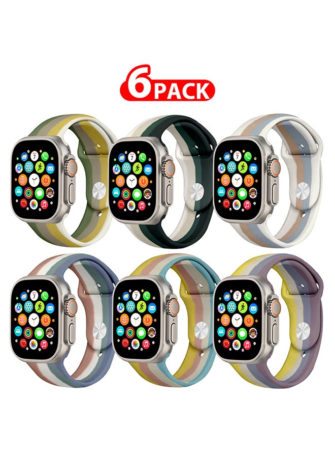 6 Pack For Apple Watch Band 49mm 45mm 44mm 42mm…