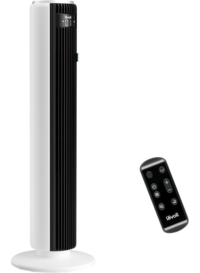 Compare Tower Fan For Bedroom 36 Inch, 25fts Standing Fans That Blow Cold Air For Home, Floor Fan 90° Oscillating For Indoors, 28dB Quiet With Sensor, 12H Timer,12 Speeds,4 Modes LTFF362WAE WhiteBlack at KSA Price