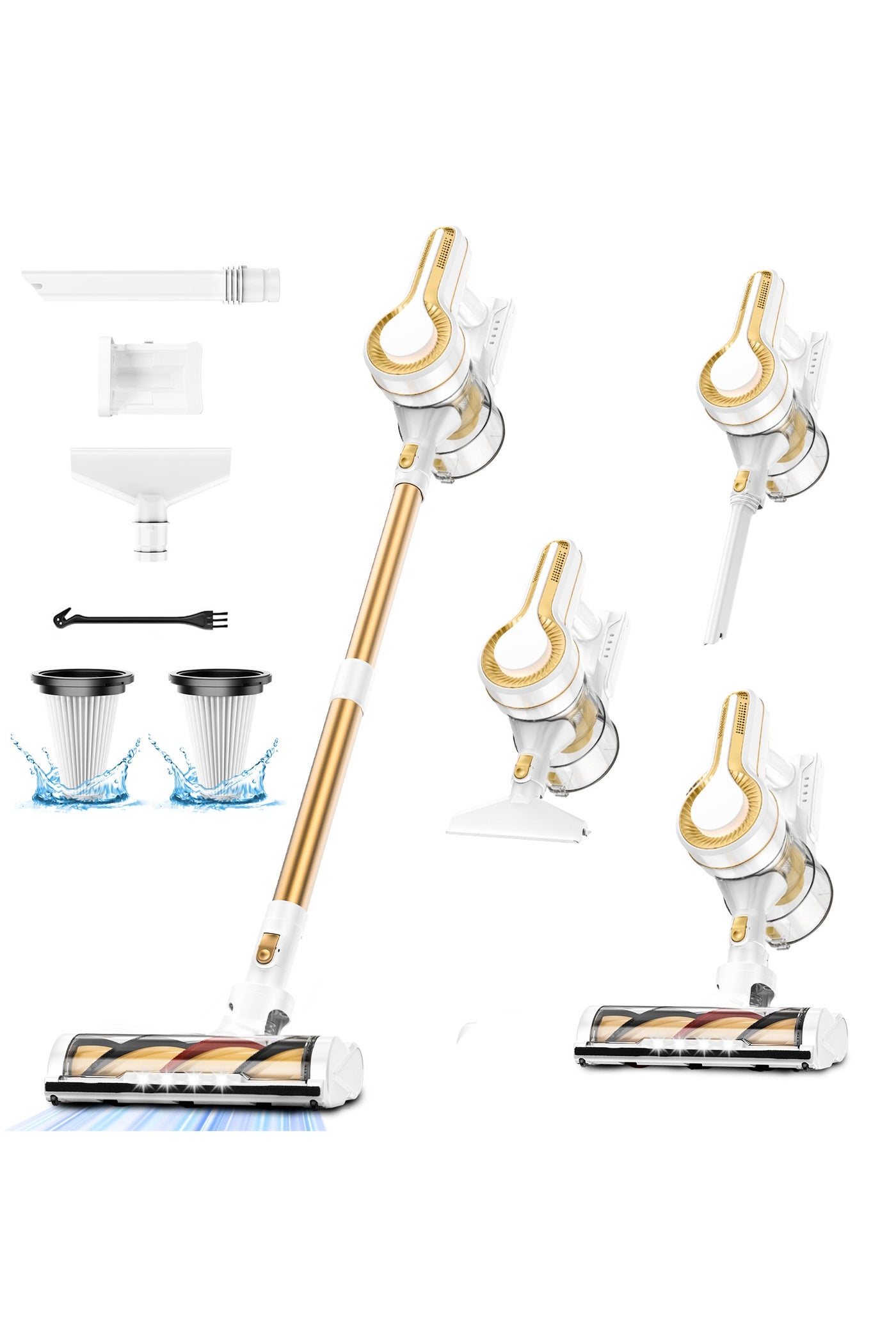 H350G Cordless Vacuum Cleaner, 30KPa Ultra Suction…