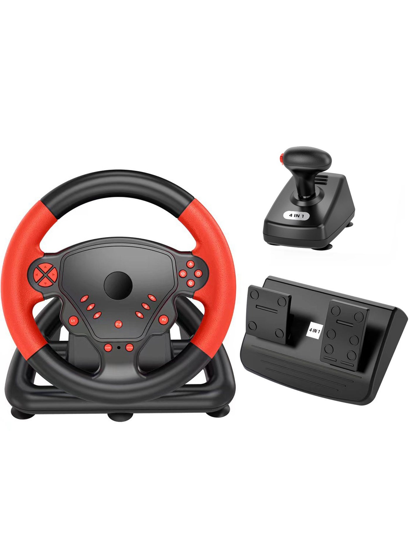 Compare Gaming Racing Steering Wheel With Pedals and Shifters Compatible With PS4 PS3 PC Android Device at KSA Price