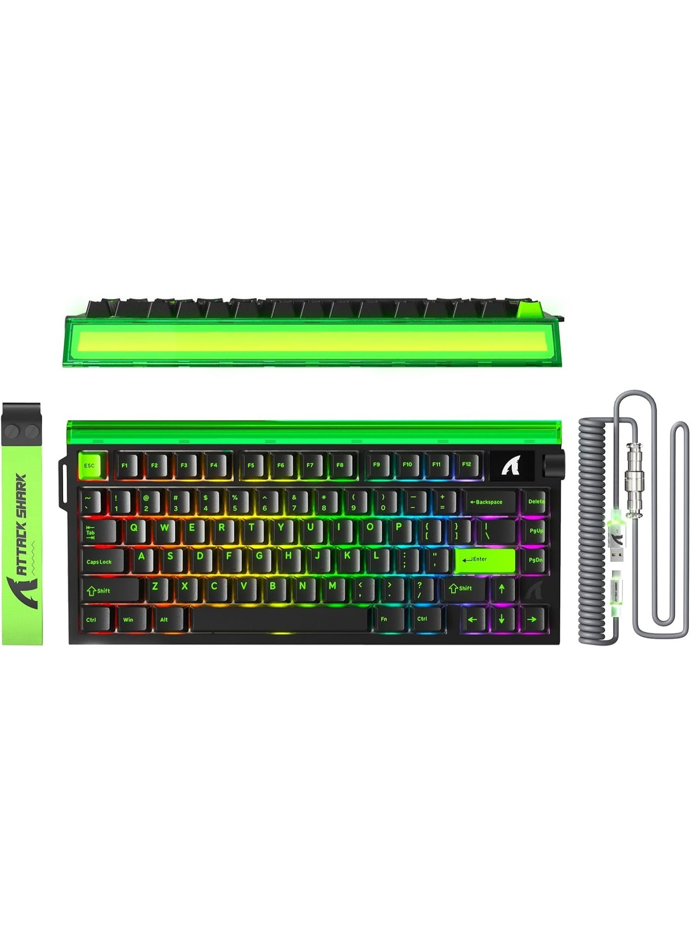 Compare ATTACK SHARK R85 HE Wired 75% Gaming Keyboard with C01ULTRA LED Cable at KSA Price