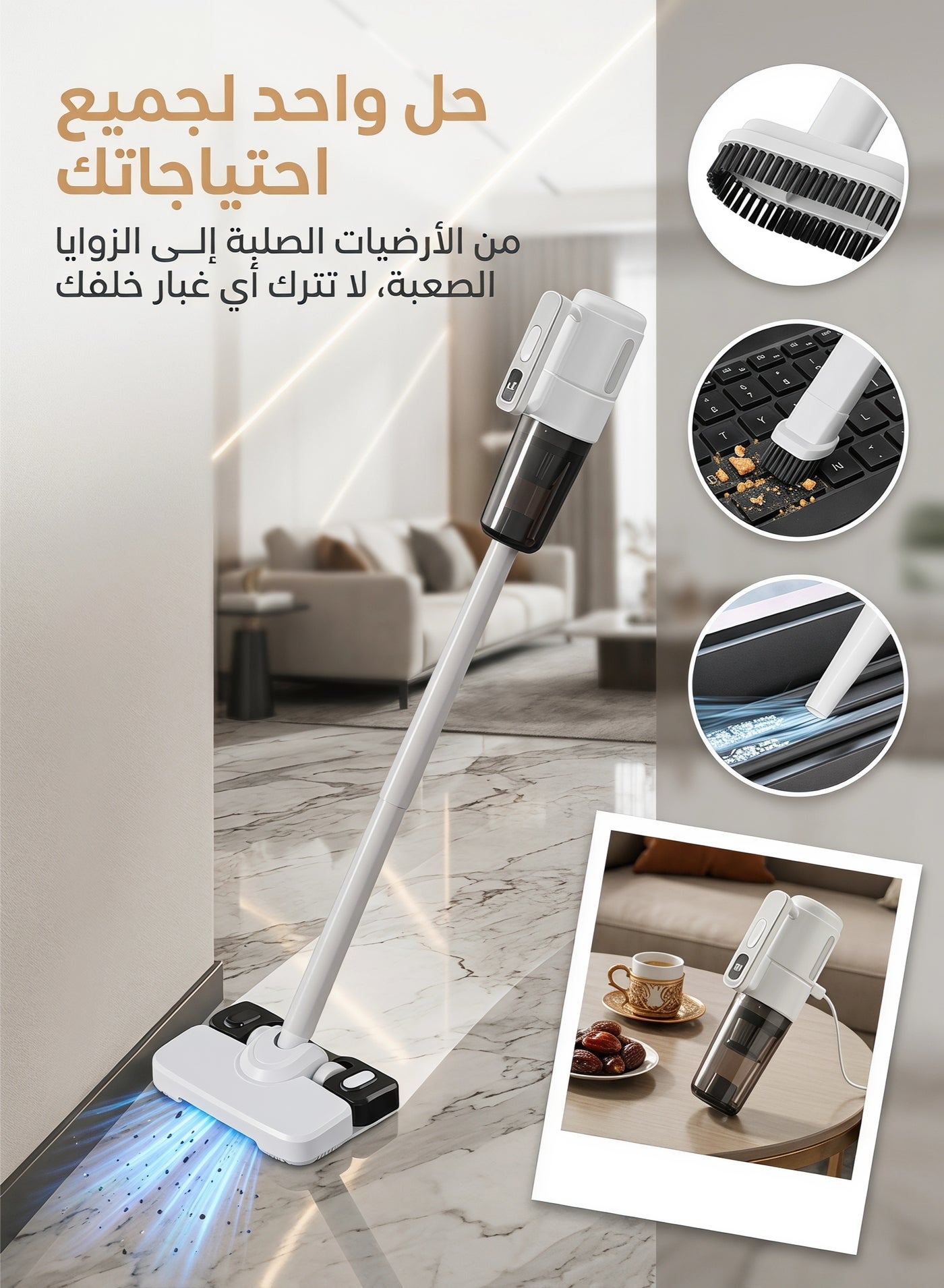 Compare 3in1 Cordless Vacuum Cleaner, with Water Tank and Mop Vacuum and Mop, 1100W Motor, 12000 Pa SuctionHandheld Stick Vacuum with Multiple Attachments, for Cleaning Homes, Floors, Sofas, and Cars at KSA Price