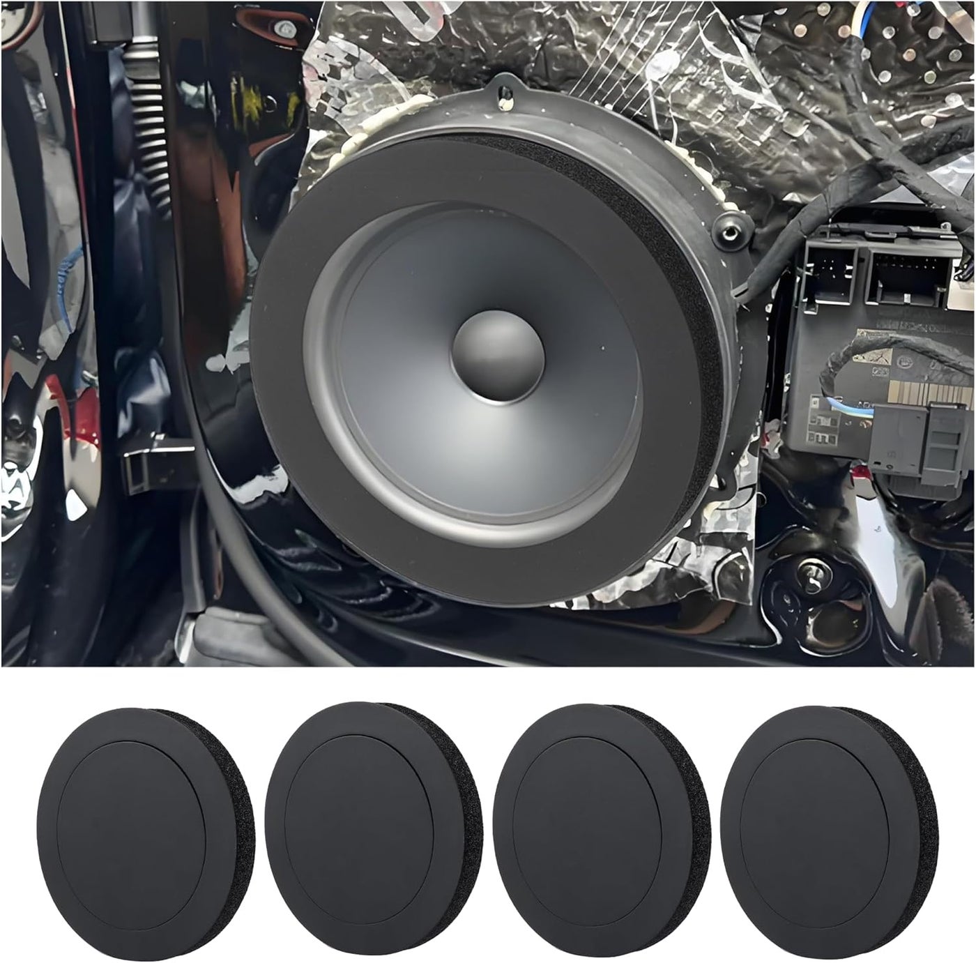 carleef 4PCS 6.5 Speaker Rings - Self Adhesive…