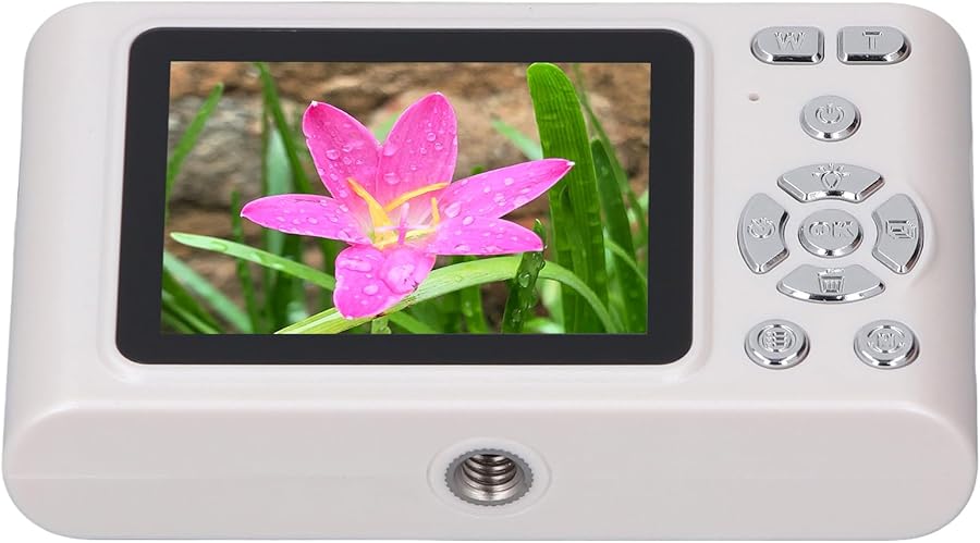 Compare White Digital Camera 16x Zoom Anti Shake Vlogging Compact Camera for Kids Travel at KSA Price