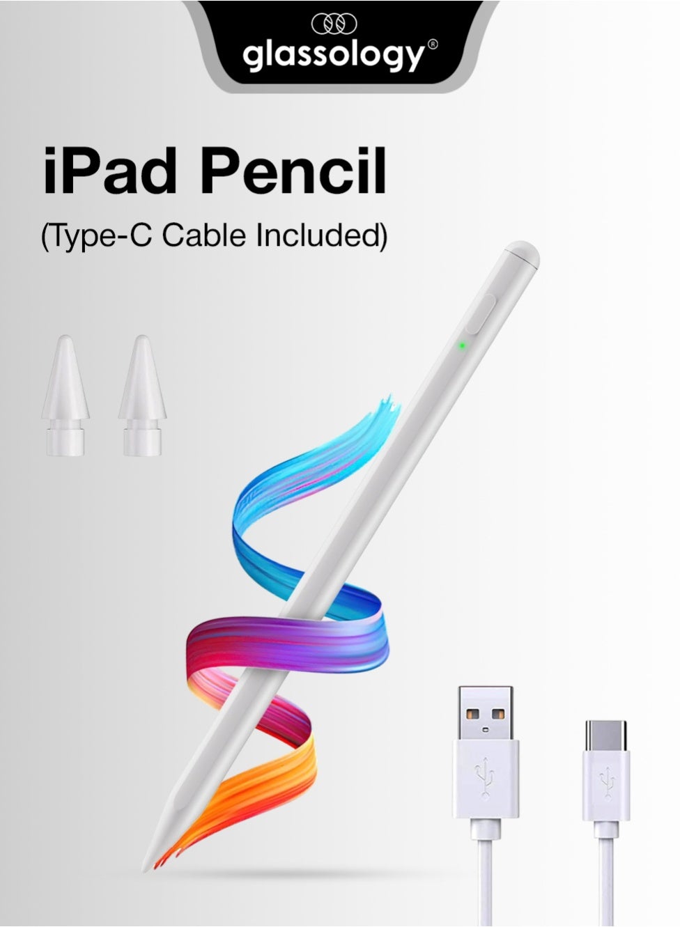 Compare Stylus Pen for iPad with Pixel Perfect Precision USB C Fast Charging Tilt Sensitivity Palm Rejection Magnetic Attachment and Perfect for Note Taking Drawing and Signing Documents Compatible with all iPad White at KSA Price