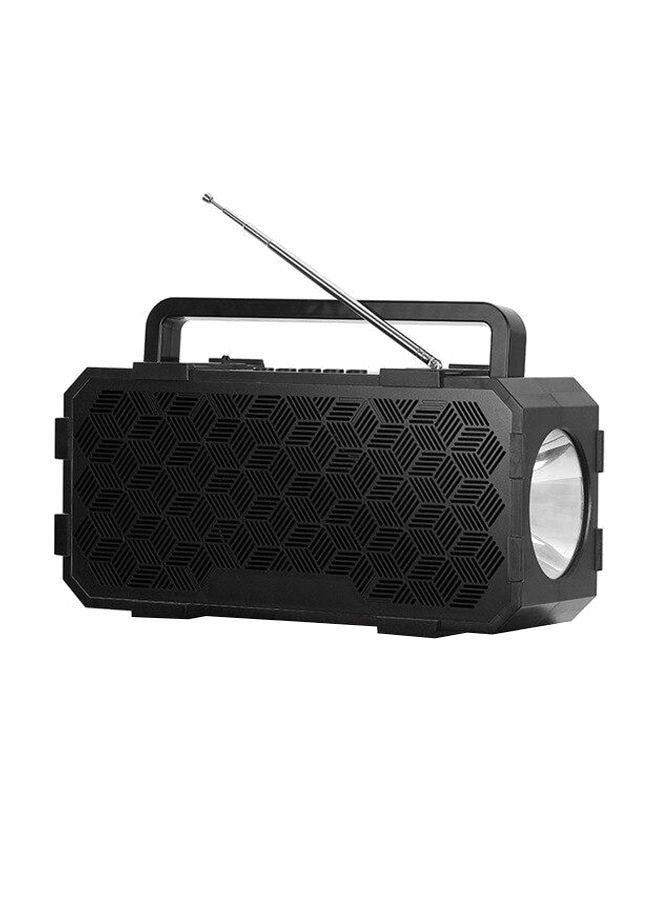 Compare BT 5.0 Wireless Flashlight Multiple Sound Effects Loudspeaker Black at KSA Price