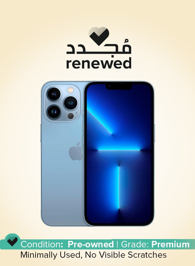 Compare Renewed  iPhone 13 Pro Max 128GB Sierra Blue 5G With Facetime  International Version at KSA Price