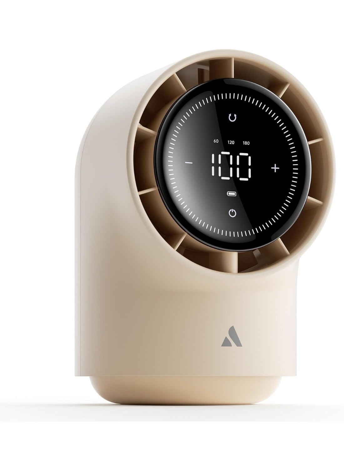Compare Aecooly High Speed Table Fan, 100 Speed Levels, 8000mAh Rechargeable Battery, LED Digital Display, 7ms Airflow, Beige at KSA Price