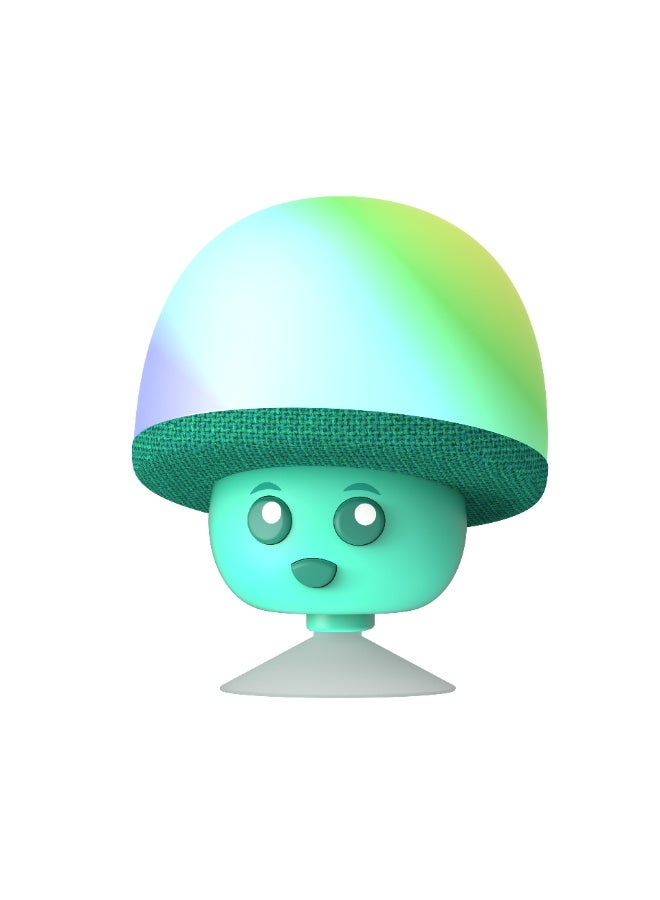 Compare Mega Mush portable Bluetooth speaker in green with wireless connectivity and compact design for easy transport, ideal for music on the go at KSA Price