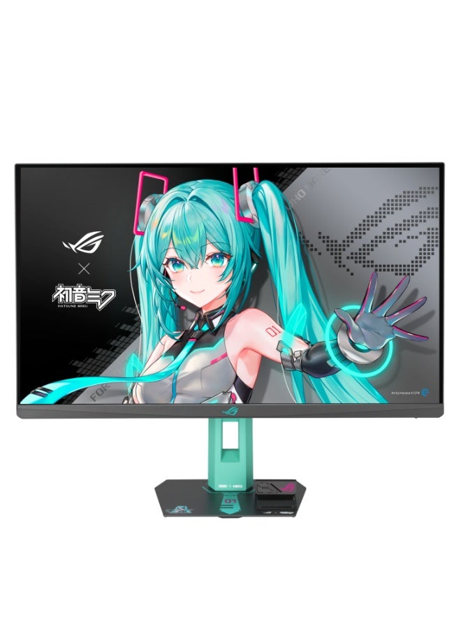 Compare ROG Strix XG27ACMEGG Hatsune Miku 27 QHD Fast IPS Gaming Monitor, 260Hz OC, 0.3ms, GSYNCFreeSync, HDR400, 95% DCIP3, USBC, HDMI 2.1, DisplayPort, ELMB Sync, Aura Sync RGB, Adjustable Stand, Phone Holder | 90LM0C7UB01371 bl at KSA Price