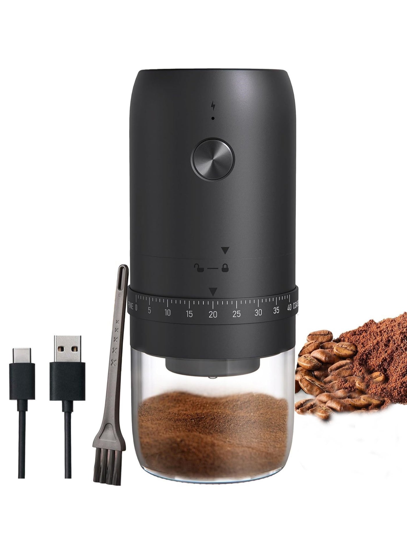 Electric Coffee Grinder with Conical Ceramic Burr,…