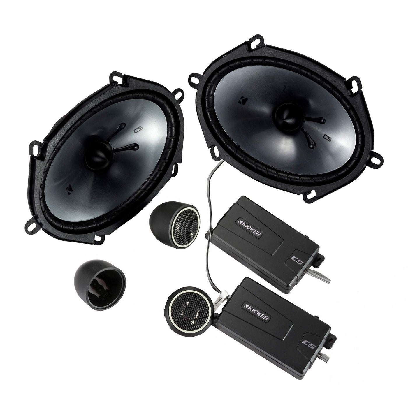 Compare KICKER 46CSS684 CSSeries CSS68 6x8Inch 160x200mm Component System with 75inch tweeters 4Ohm Pair at KSA Price
