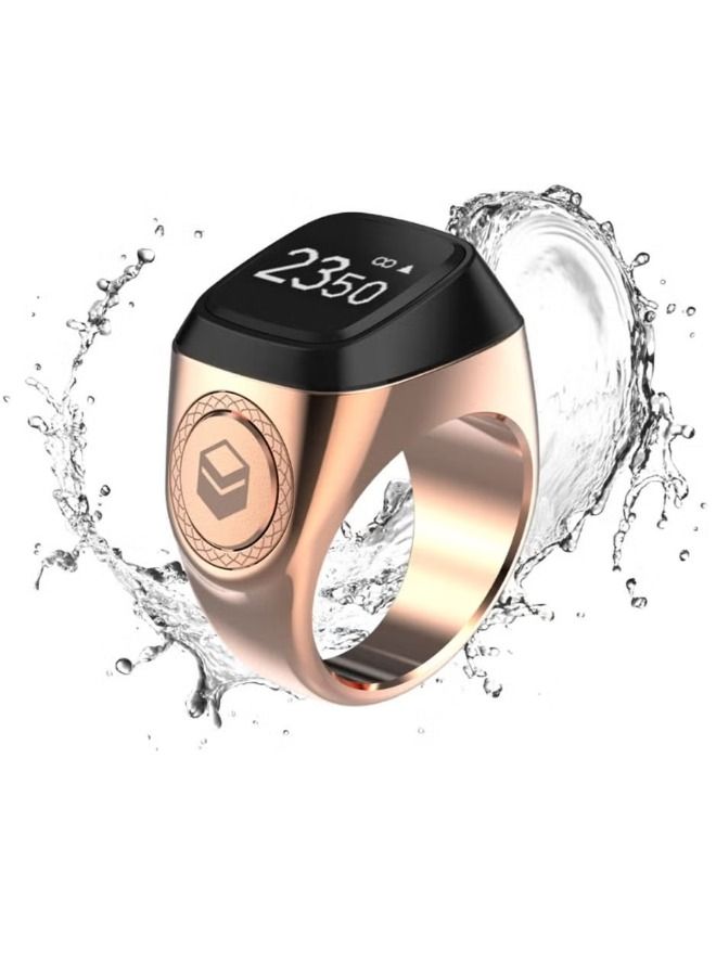 Smart Tasbih Zikr Metal Ring 20MM Rose Gold