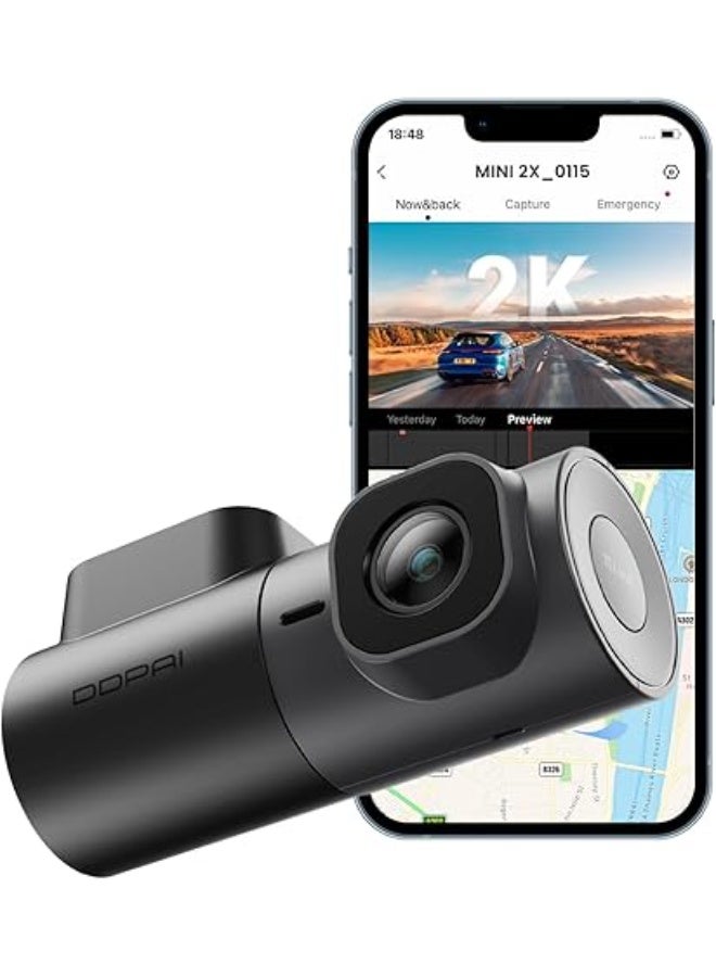 Compare DDPAI 2K Dash Cam for Cars Front, 1440P Dashcam Car Dash Camera 360° Rotatable with Night Vision 24H Parking Monitor 5G Wifi GSensor ADAS Loop Recording App Control Max Support 256G, MINI2X at KSA Price