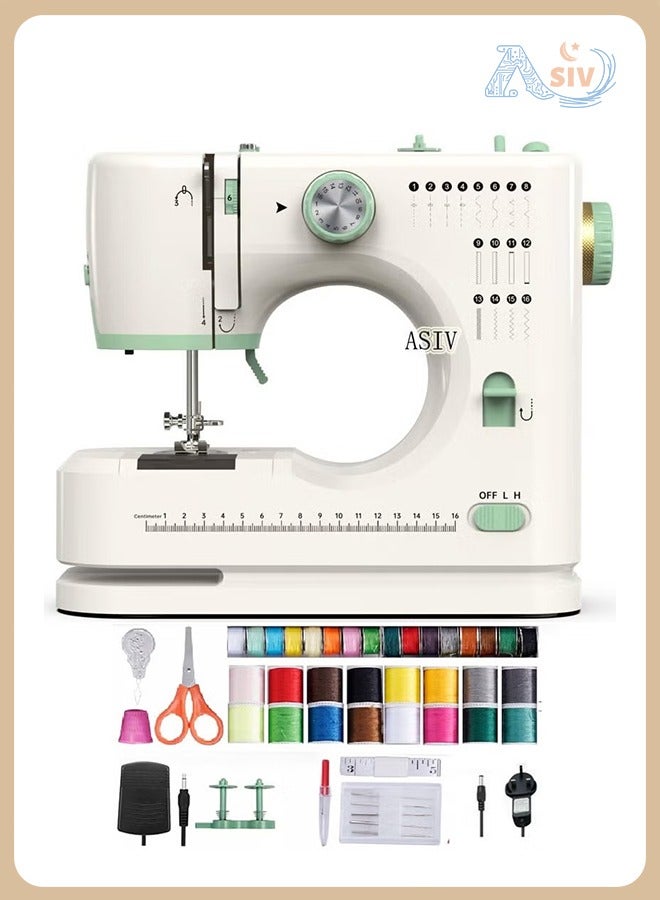 Compare Electric Sewing Machine | BeginnerFriendly Design | Home Double Needle Double Thread Machine with 16 Stitch Patterns at KSA Price