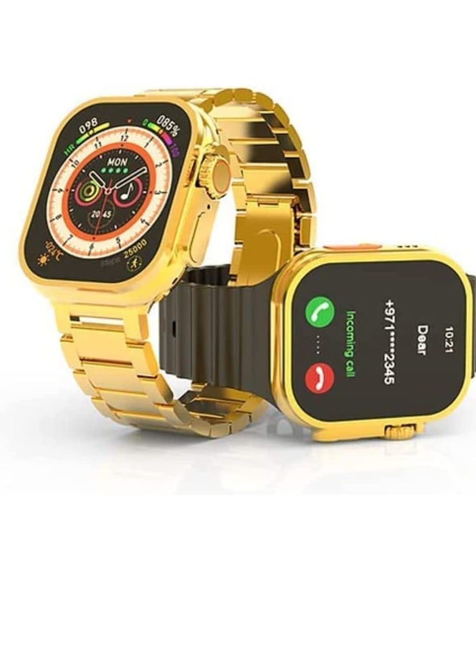Compare Wireless Charging Bluetooth Calling Smartwatch For Men and Women Golden Edition at KSA Price
