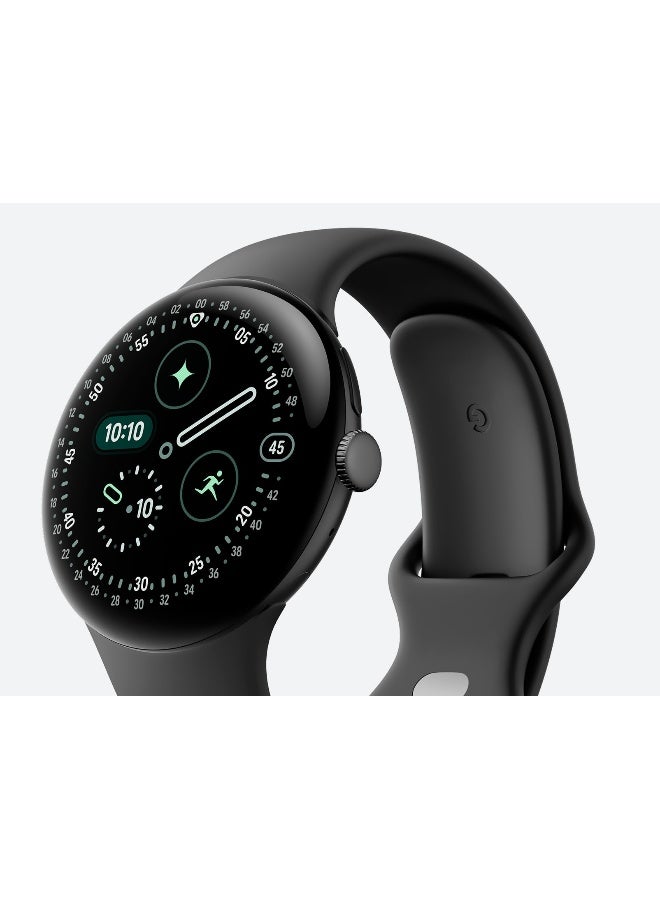Compare Pixel Watch 4 45mm Matte Black Aluminium case Active Band Obsidian at KSA Price