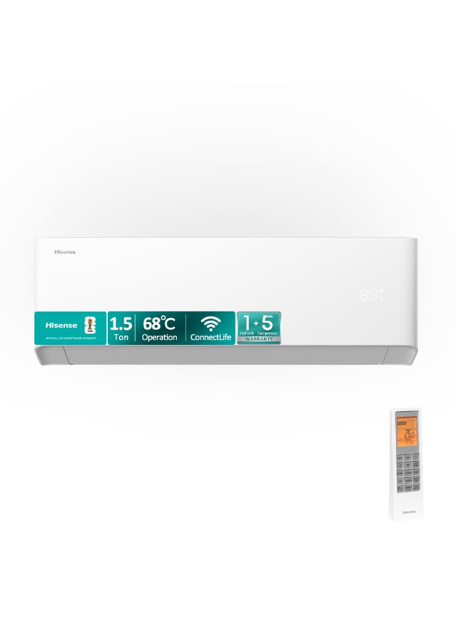 Compare 1.5 Ton Inverter Split AC,Air Conditioner,18700 BTU with Rotary R32 compressor, Cooling up to 68℃,Elegant Indoor Panel Design,Hi Nano Function,WiFiconnected,4 in 1 filter, Super Mode Fast Cooling, ECOSmartSleep Mode, ESMA 2 Star Energy Saving AS18TF2RFPHBW White at KSA Price
