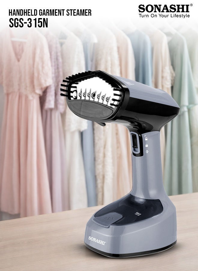 Compare Foldable Handheld Garment Steamer|1400W| 150 ML| Upto 25gmin Continuous Powerful Steam |Lock Steam Switch| Ultra Easy Wrinkle Remover| TravelFriendly |Removable Fabric Brush |SGS315N Grey 150 ml 1400 W SGS315N grey at KSA Price