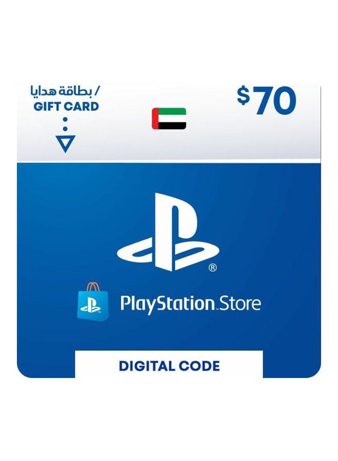 Compare Playstation UAE 70 USD Gift Card at KSA Price