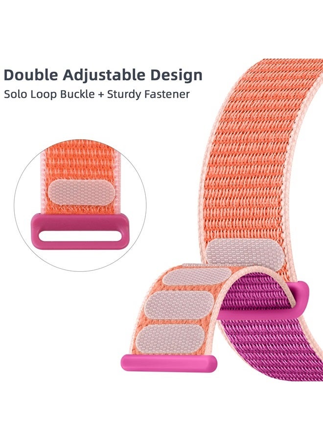 Compare Compatible with Apple Watch Band Women, Sport Nylon Solo Loop Strap Compatible with Apple Watch Band 38mm 40mm 41mm 42mm 44mm 45mm 49mm for iWatch Ultra SE 8 7 6 5 4 3 2 1 SE, 2 Pack at KSA Price