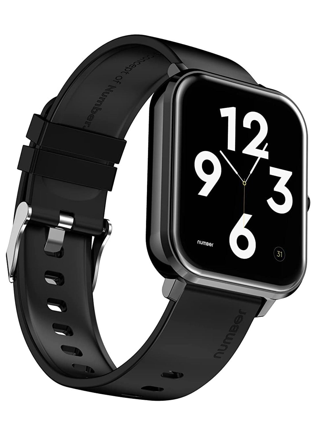 Compare Number DialFit1 Bluetooth Calling Smartwatch, 1.69 HD Black Display Metal Frame Smartwatch Stone Black at KSA Price