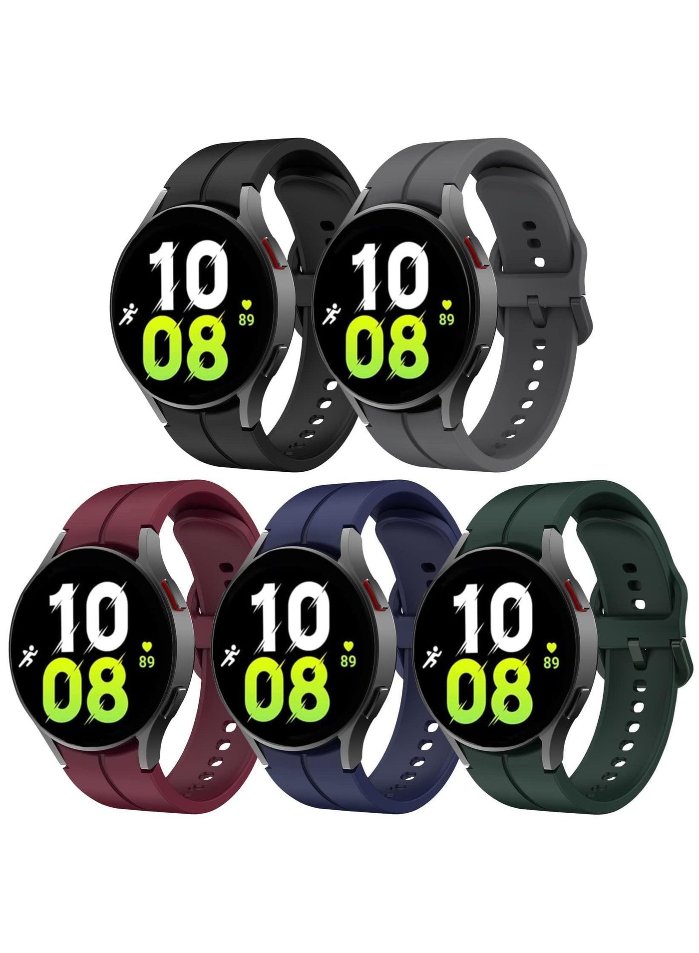 5Pack Silicone Replacement Strap for Samsung Galaxy…