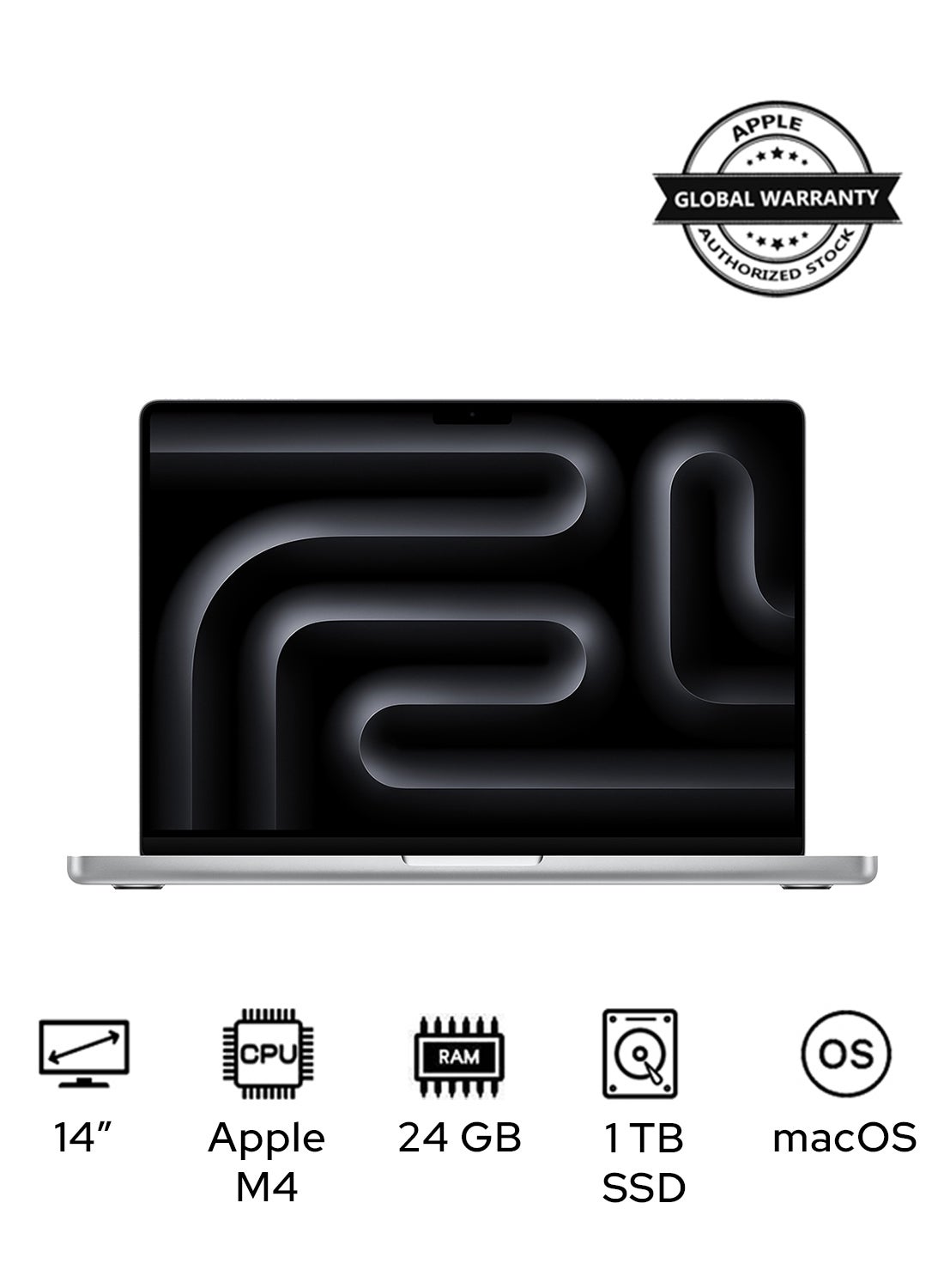Compare MacBook Pro MCX14 Liquid XDR Retina 14Inch Display, M4 Chip 10Core CPU 10Core GPU Processor24GB RAM1TB SSDmacOSInternational Version English Silver at KSA Price