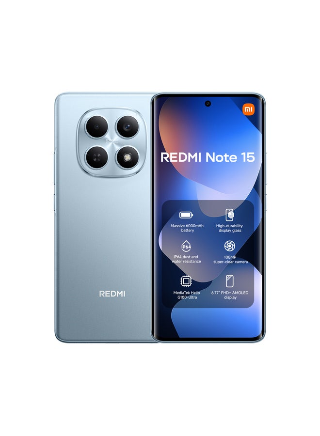 Redmi Note 15 4G Dual SIM Blue 8GB RAM…