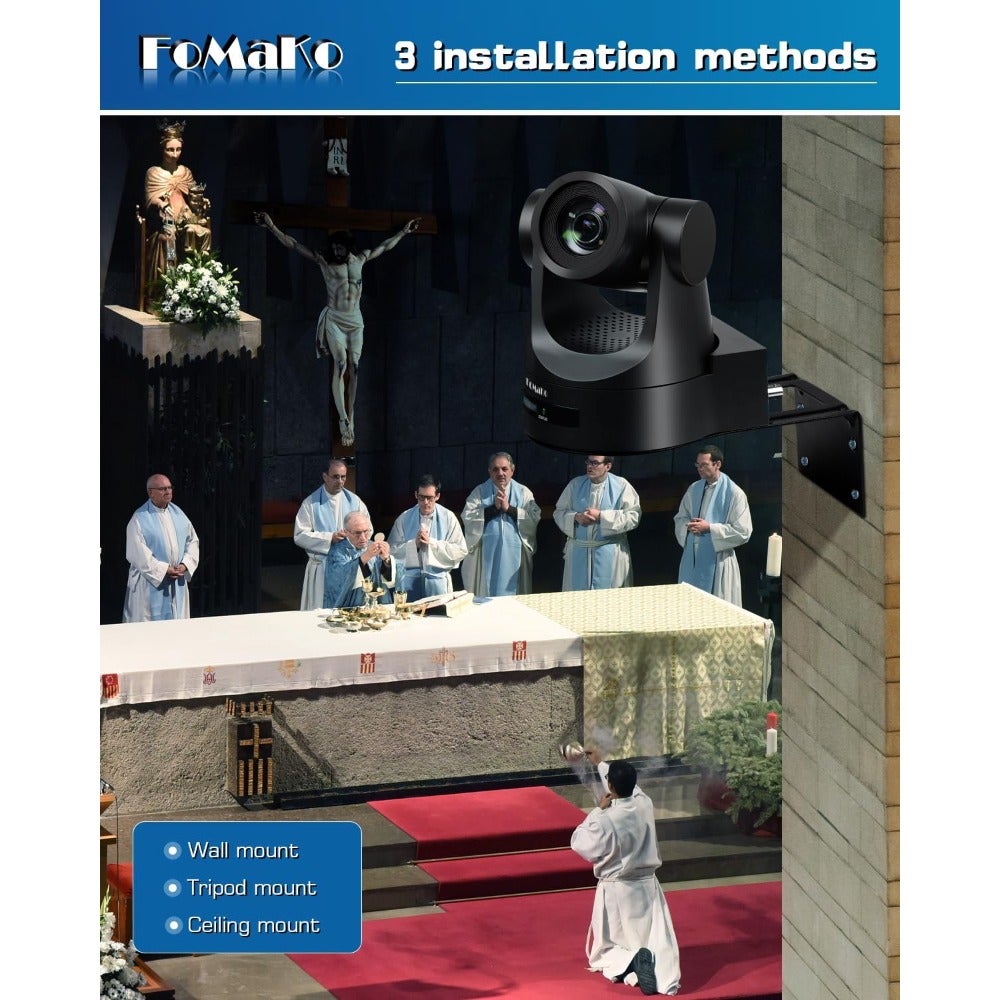 PTZ Camera HDMI, AI Auto-Tracking Gen 3,…