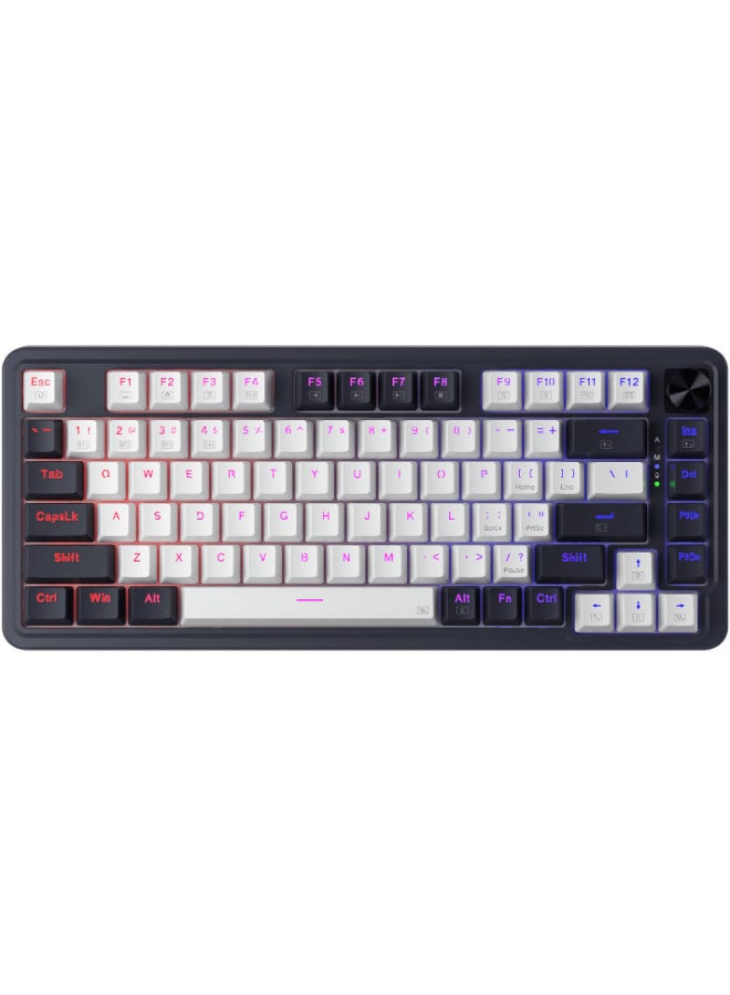 Compare K673 PRO 75% Wireless Gasket Mechanical Keyboard – 81 Keys Compact Layout, HotSwappable 35Pin Switches, RGB Backlit, Dedicated Control Knob, USBC Wired  Bluetooth 3.0 & 5.0  2.4GHz Wireless, Noise Dampening PO Foam & Silicone Pads, Linear Red S at KSA Price