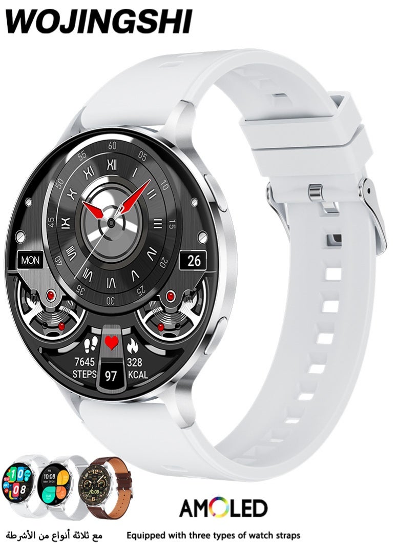 Compare Shenzhen brand WOJINGSHI H16 mens and womens fashionable smartwatch, 1.75inch AMOLED, IP68 level dustproof and waterproof, 3D dynamic dial, Bluetooth call, blood oxygen, heart rate, blood pressure, sleep, pedometer, 150 exercise mod at KSA Price