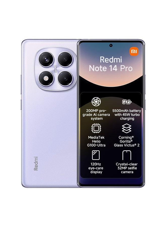 Compare Redmi Note 14 Pro 4G Aurora Purple 8GB RAM 256GB  Global Version at KSA Price