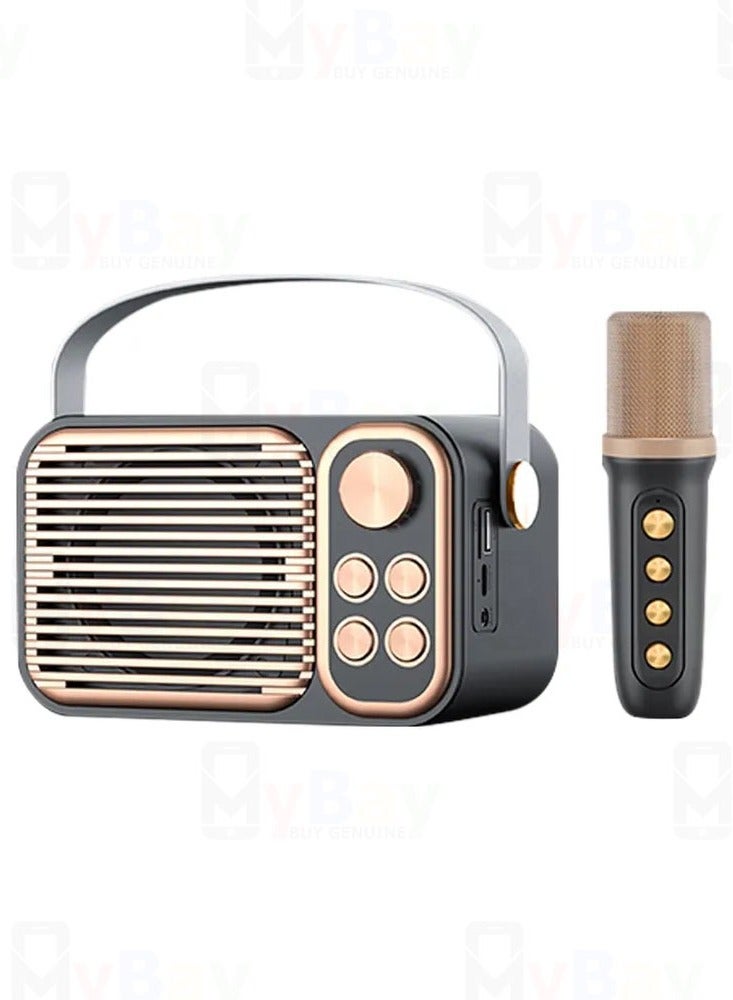 Compare Wireless Karaoke Speaker With Microphone YS104 Black at KSA Price