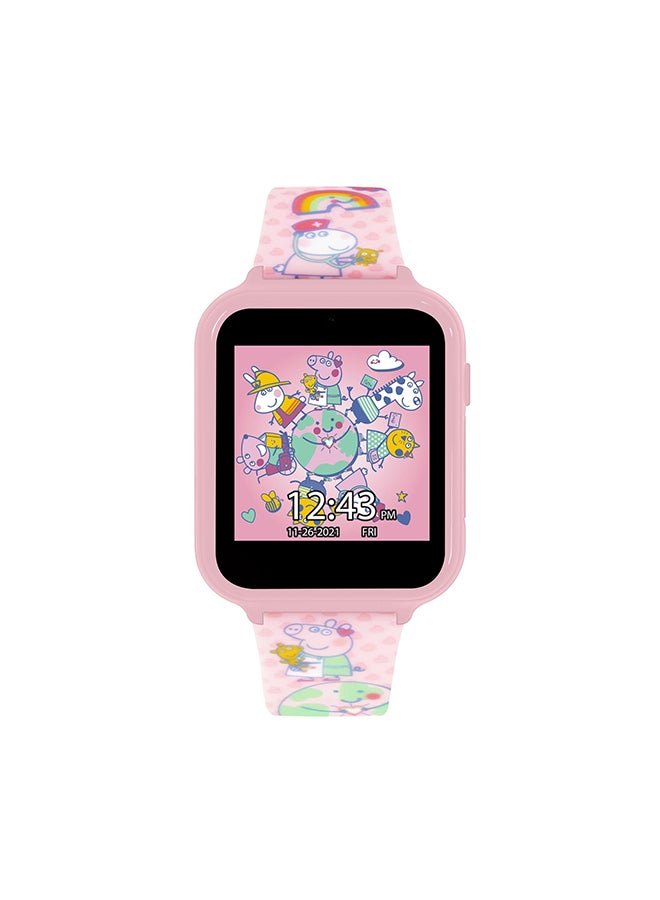 Compare Peppa P Girls Smart Watch Pink Silicone Strap, PPG4086  41 Millimeter at KSA Price