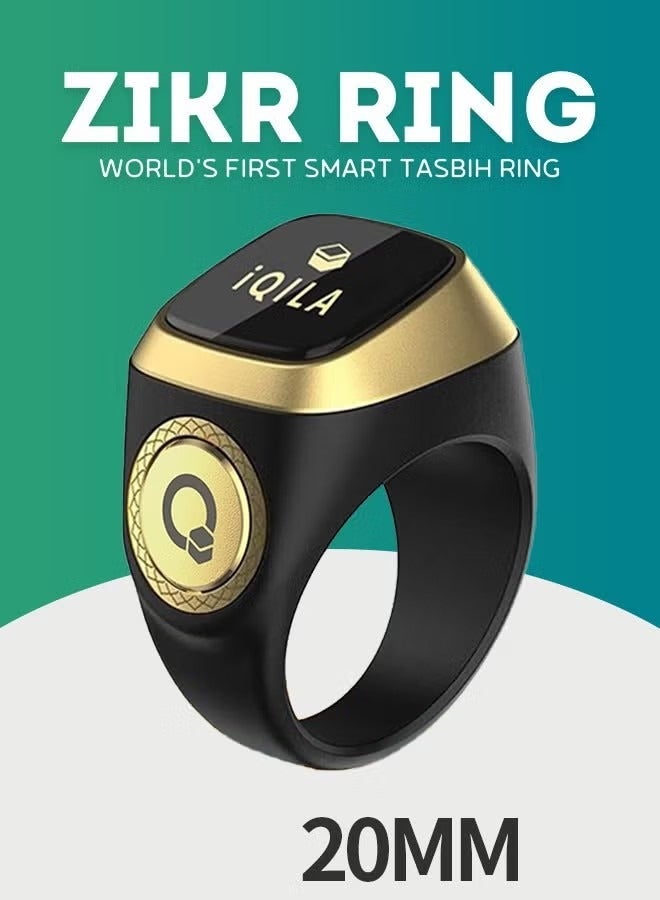 Compare Zikr SmartTasbih Ring 20mm Black at KSA Price