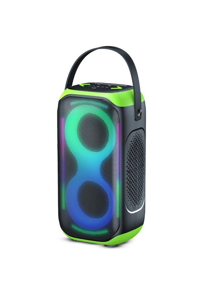 Compare SoundBoom Portable Bluetooth Speaker, 60 Watts, LED Lights, High Bass Sound, Black at KSA Price