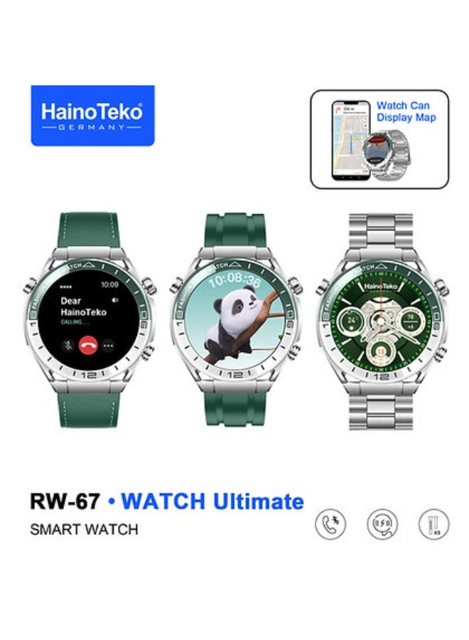 Compare RW67 Smart Watch Ultimate – AMOLED Display, Sports Modes – Silver at KSA Price