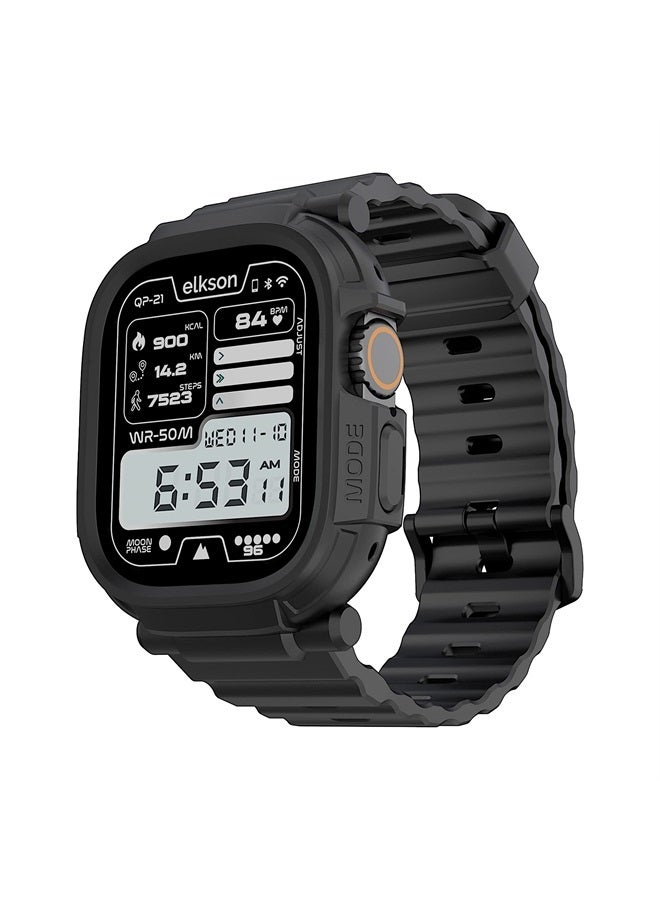 Compatible with Apple Watch Ultra Bumper Case Band…