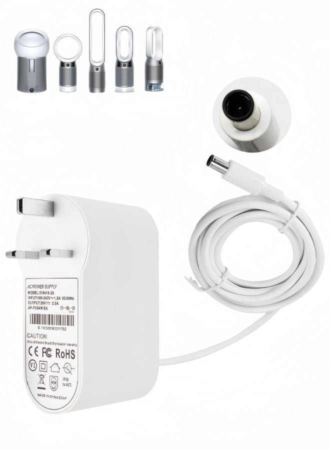 Compare 20V Charger for Dyson DP04, TP04, TP05, TP06, BP01, PH02, PH04, PH09, Replacement Power Adapter Cable at KSA Price