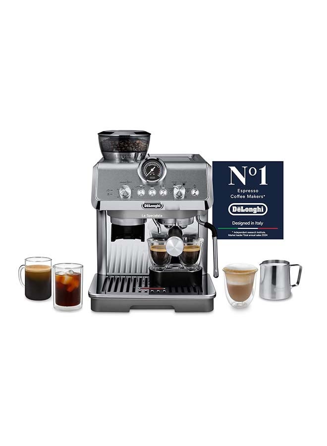 Compare Cold Brew Coffee Machine La Specialista Arte Evo Barista Espresso Machine With BuiltIn Grinder, Cold Extraction Technology, My Latte Art And Active Temperature Control 1.5 L 1550 W EC9255.M Metal at KSA Price
