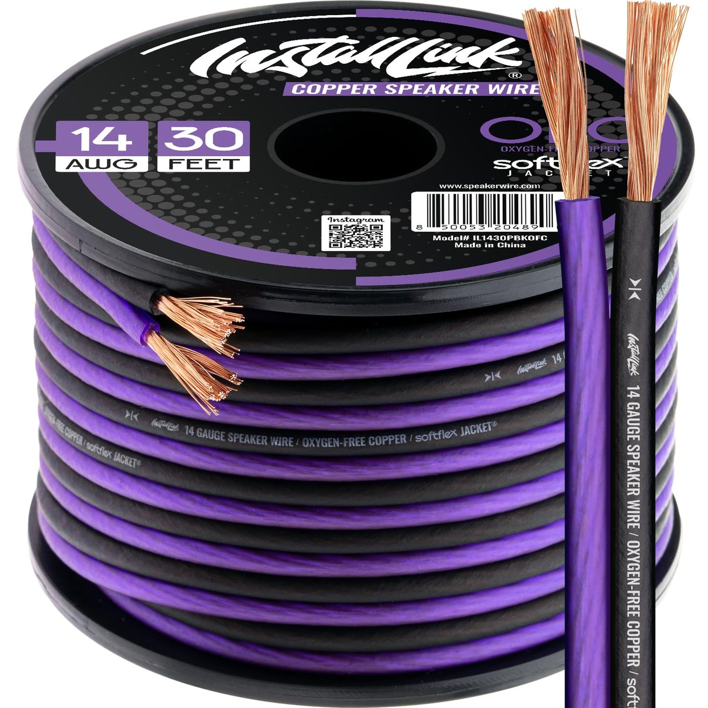 Compare Install Link 14 AWG Gauge Speaker Wire Cable OFC Stereo Car or Home Theater 30 Feet at KSA Price