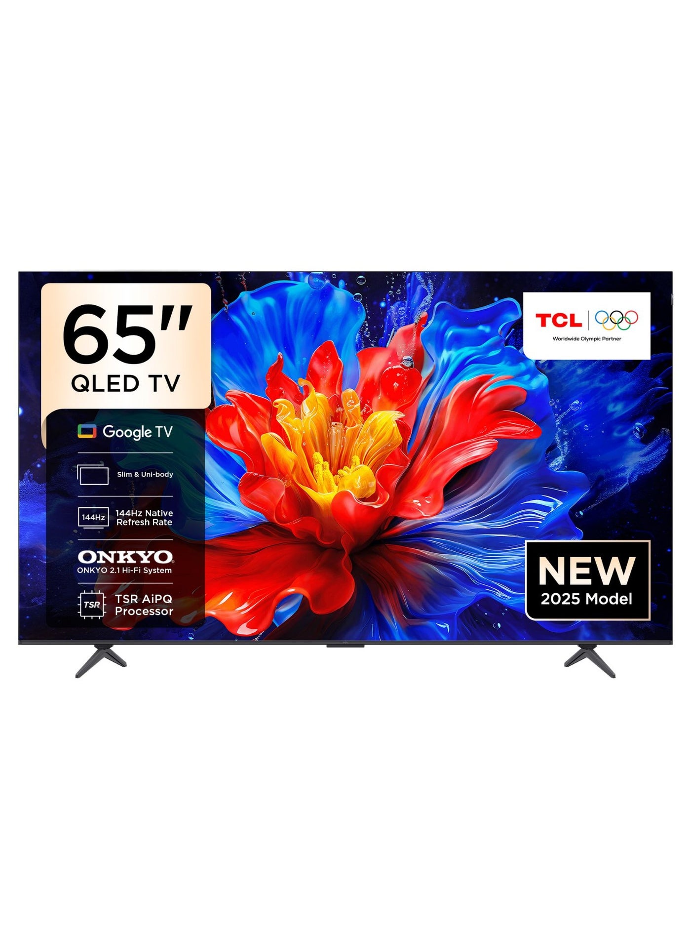 65 Inch 4K QLED, Google TV, Dolby Atmos,…