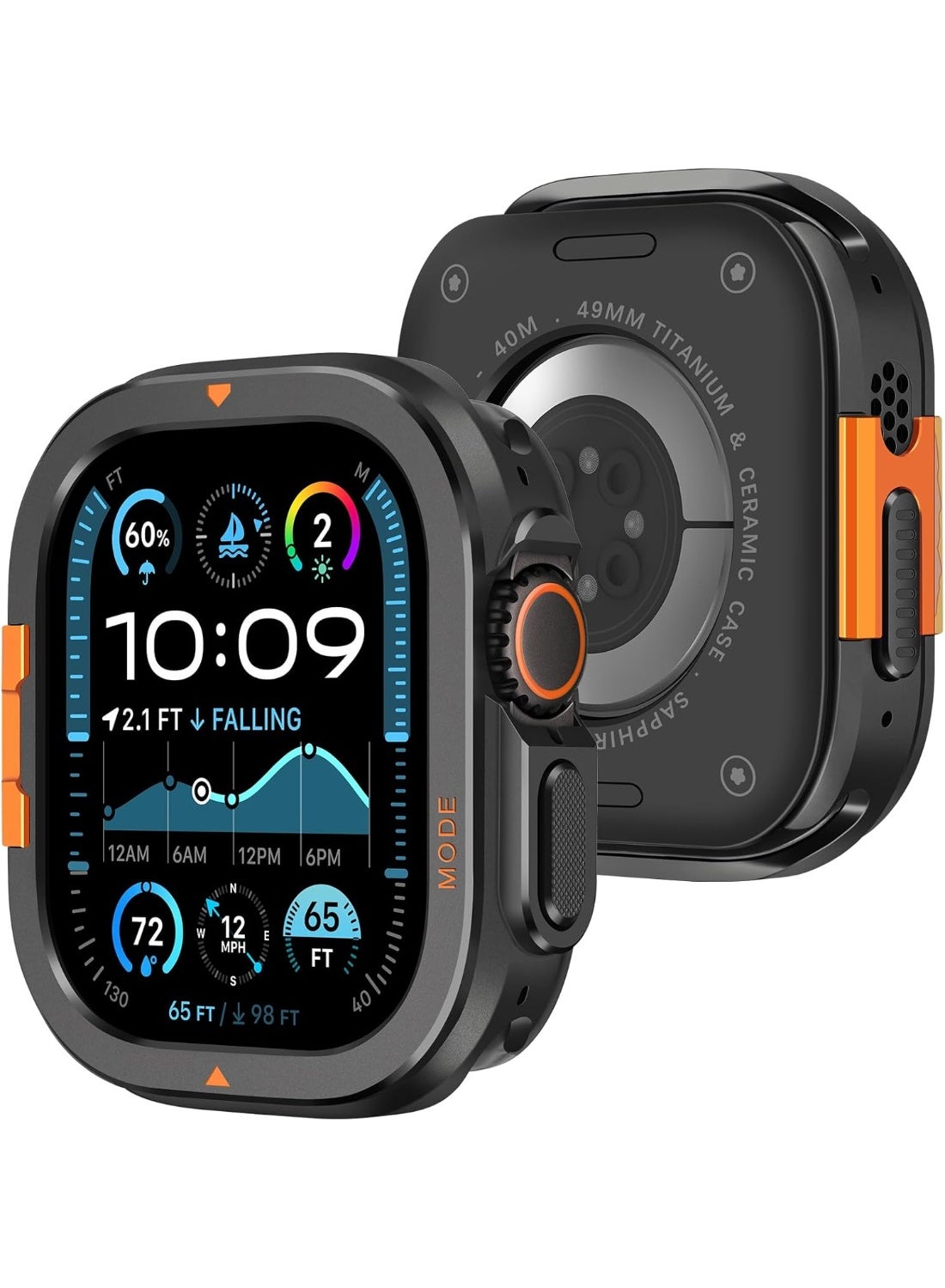 Metal Case Compatible with Apple Watch Ultra 3/2/1…